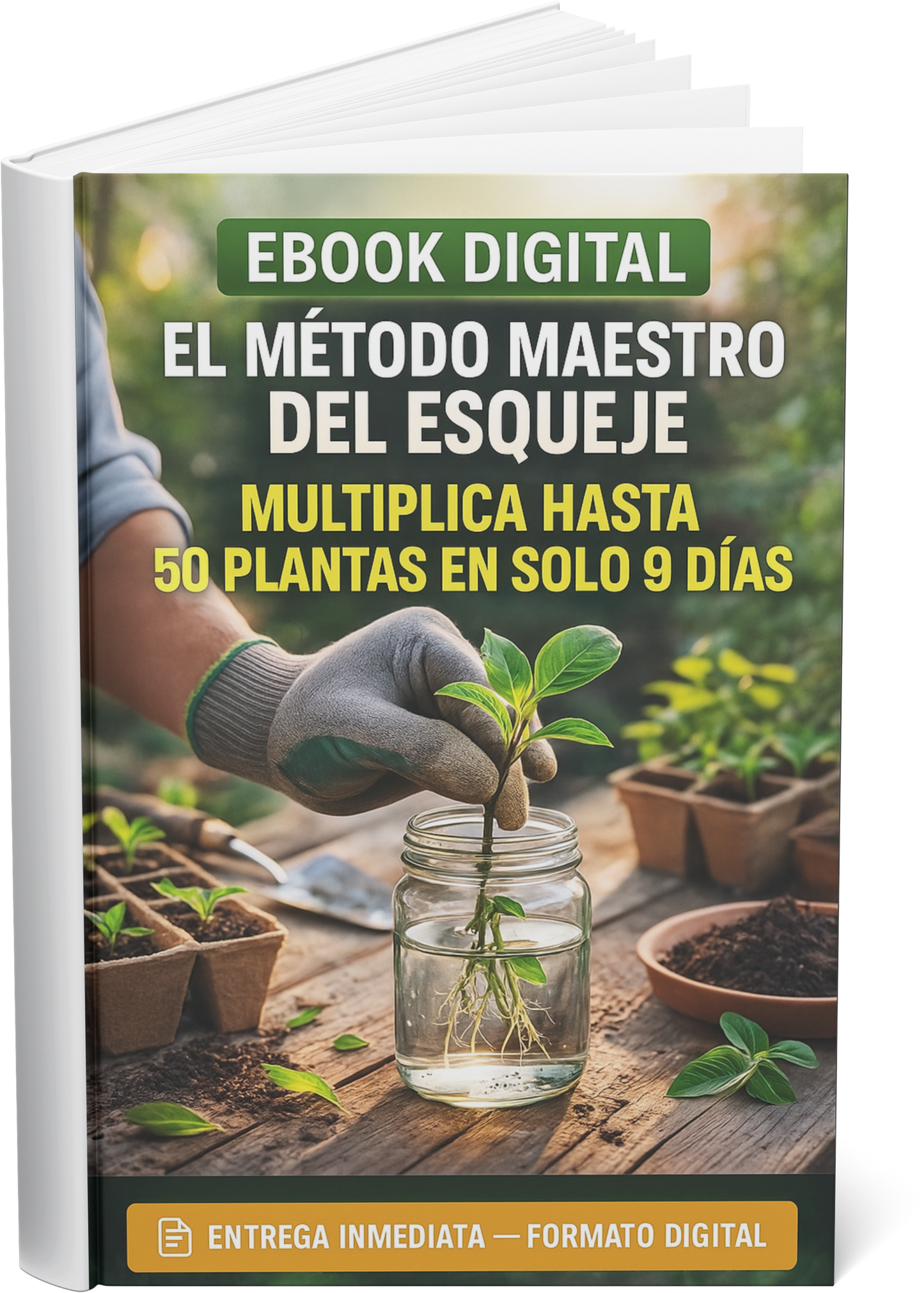 EBOOK DIGITAL: EL MÉTODO MAESTRO DEL ESQUEJE. Multiplicá hasta 50 Plantas con Raíces Fuertes en SOLO 9 DÍAS y Creá tu Vivero Desde Cero