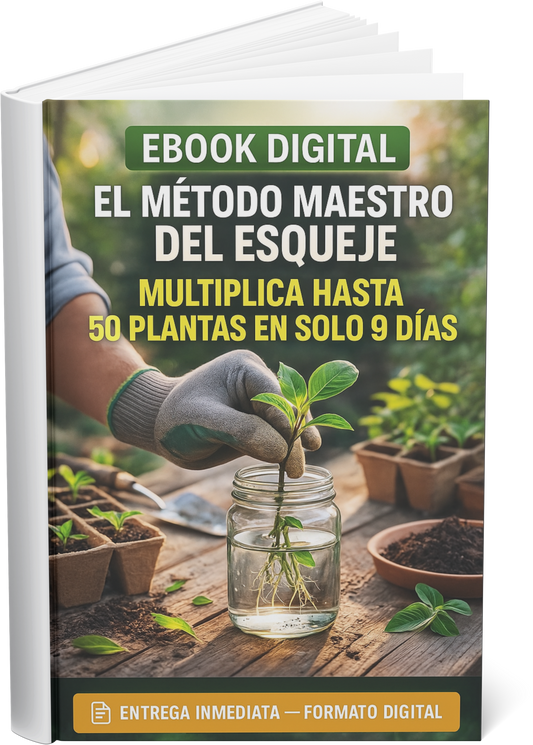 EBOOK DIGITAL: EL MÉTODO MAESTRO DEL ESQUEJE. Multiplicá hasta 50 Plantas con Raíces Fuertes en SOLO 9 DÍAS y Creá tu Vivero Desde Cero